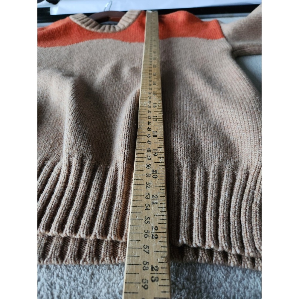 Baum und Pferdgarten Wool Blend Colorblock Sweater XS Brown Orange - Picture 8 of 9